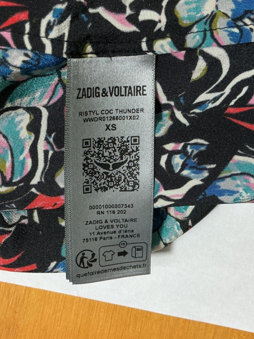 Zadig & Voltaire Ristyl CDC Thunder Black Floral Lace Silk Slip Dress XS - Picture 7 of 8